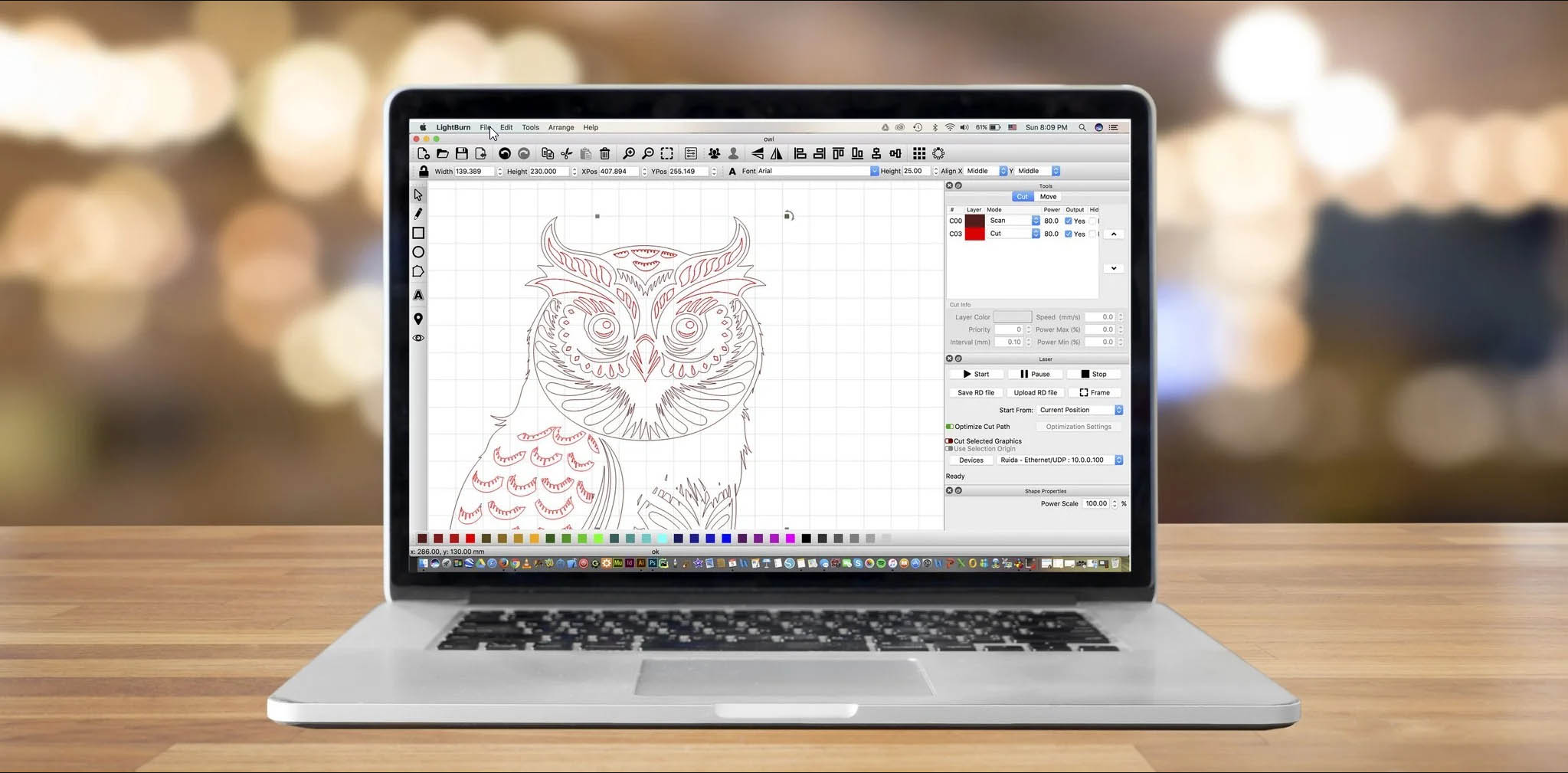LightBurn 1.6  Multilingual
