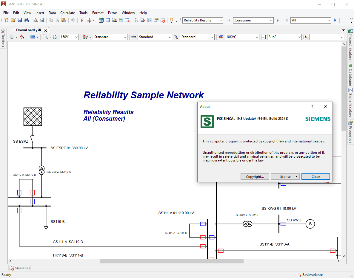 PSS® SINCAL Platform 19.5 x64 3 02 49