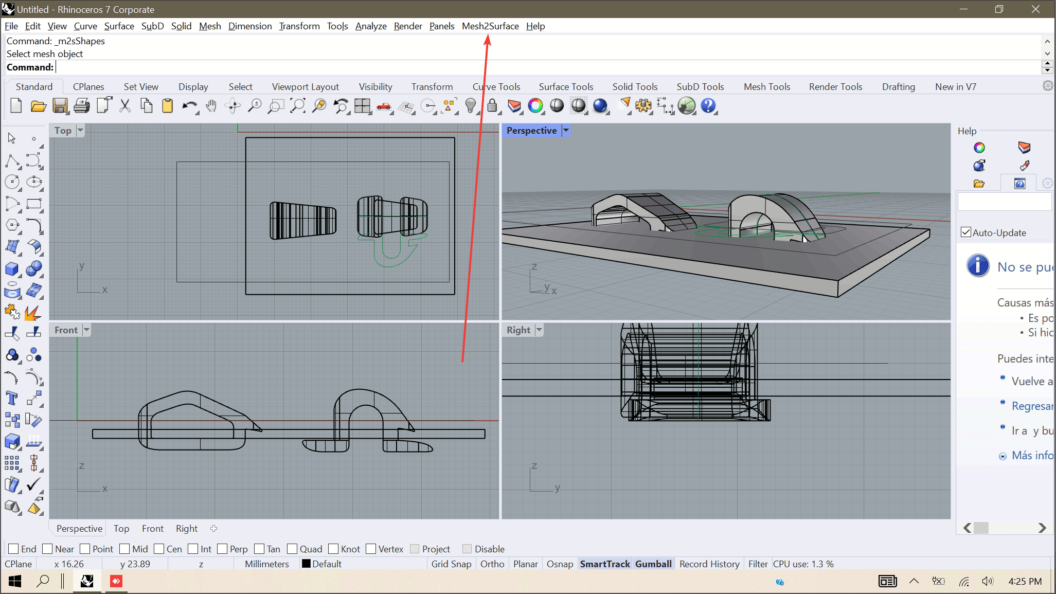 KVS Mesh2Surface 6.1.6 x64 for Rhino 6-7 8 02