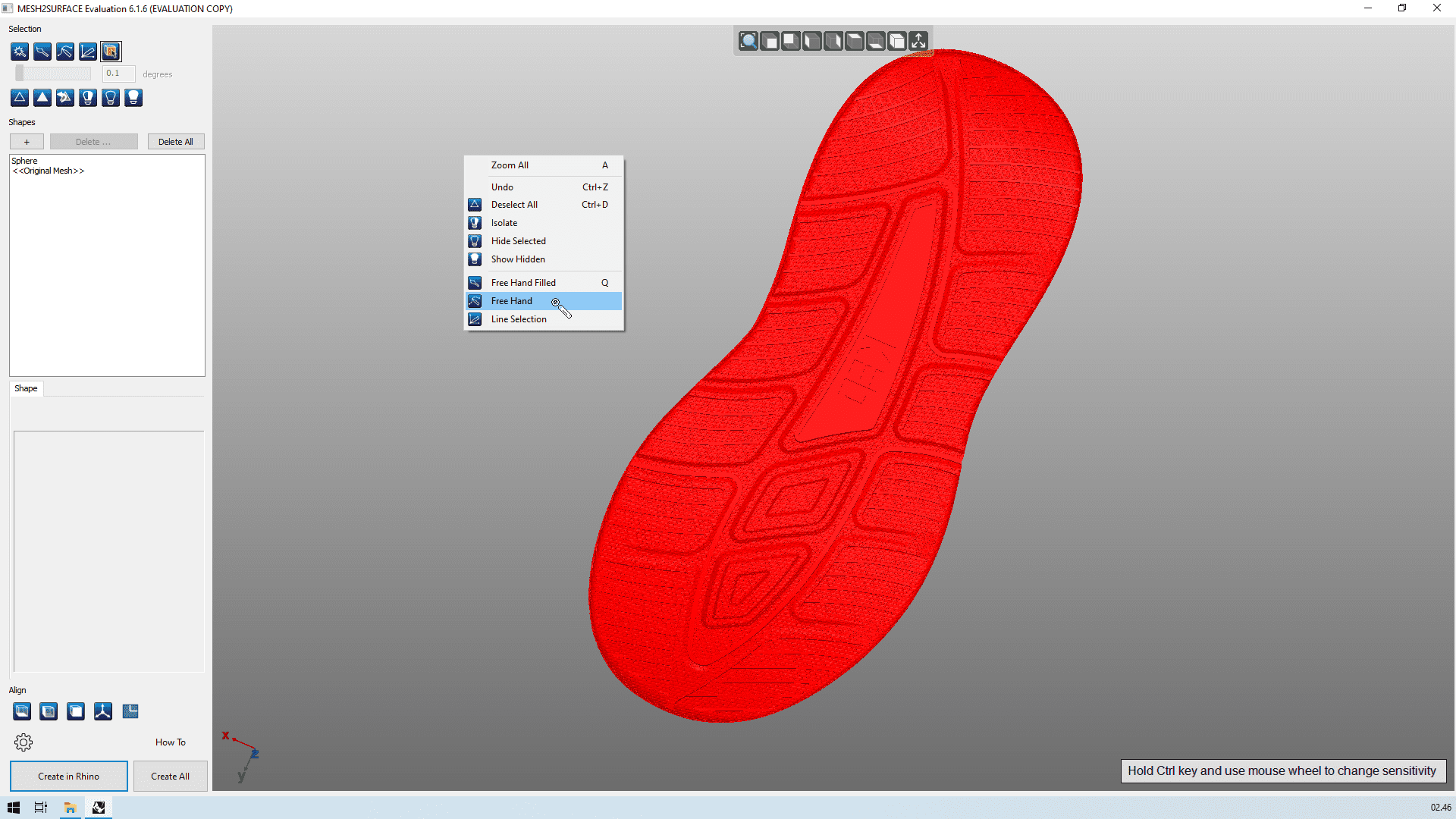 KVS Mesh2Surface 6.1.6 x64 for Rhino 6-7 2 08
