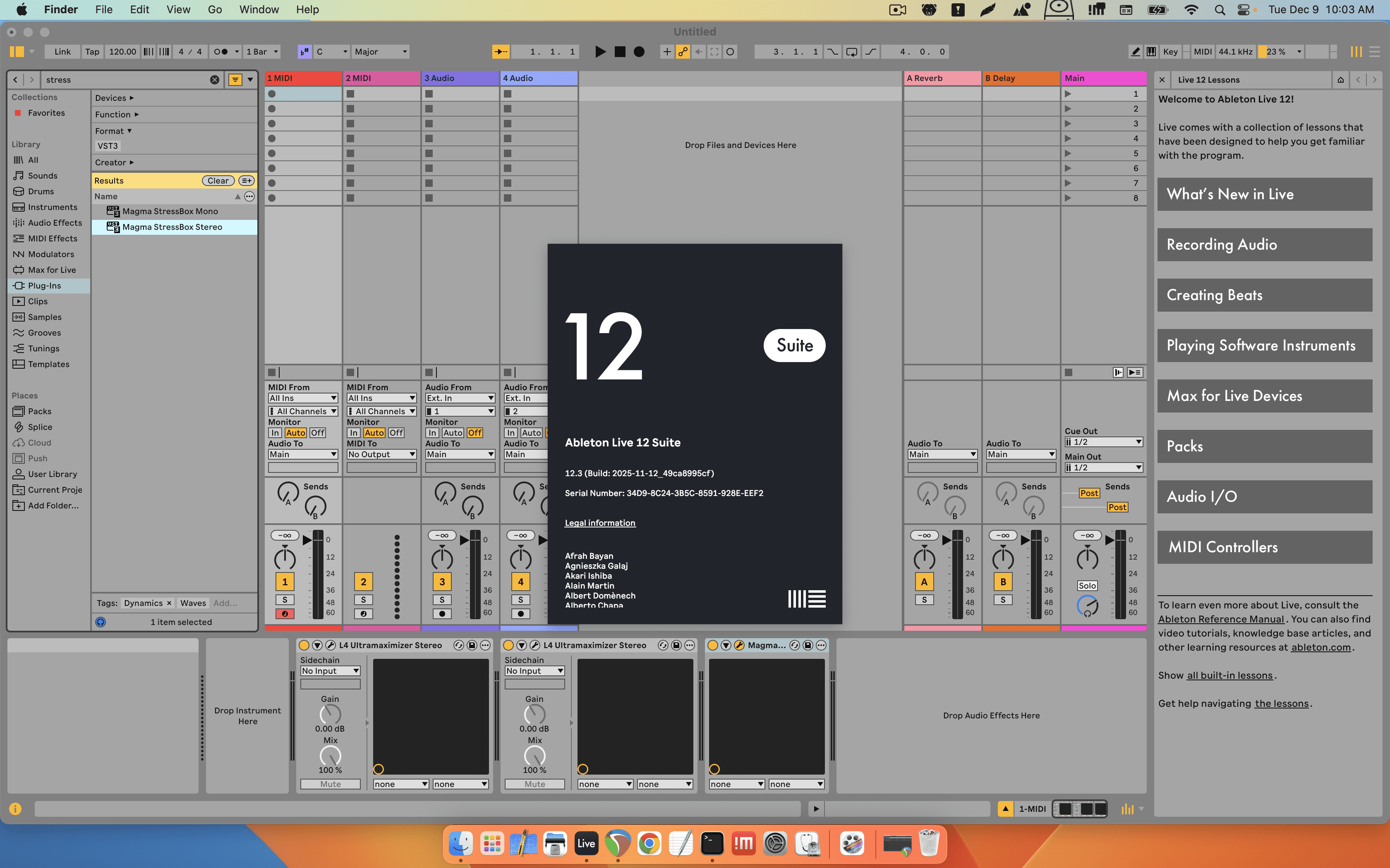Ableton Live Suite12.3 Mac 2 Ableton Live 12.3 Mac 01